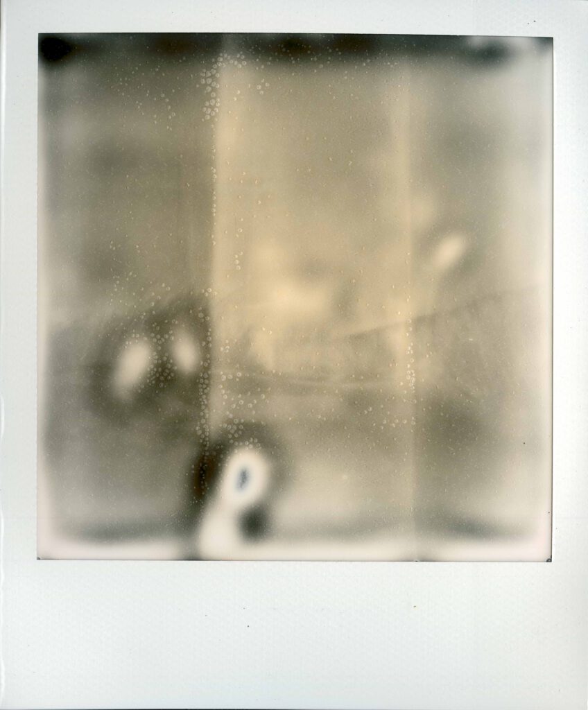 Polaroid passed expiration date, creating a rather abstract image. Number 10 of the beautiful failures project